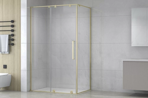 Душевой уголок Royal Bath BERN-S 140х80 RB8140-T-GD стекло прозрачное/профиль золото