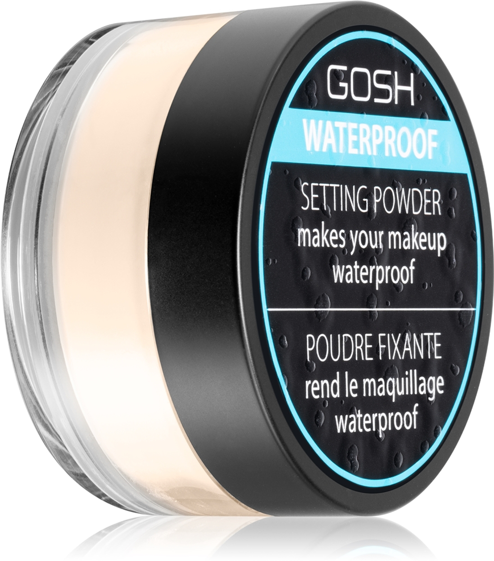 Gosh Waterproof Setting Powder - Водостойкая пудра для фиксации оттенок 001 Transparent, 7 g