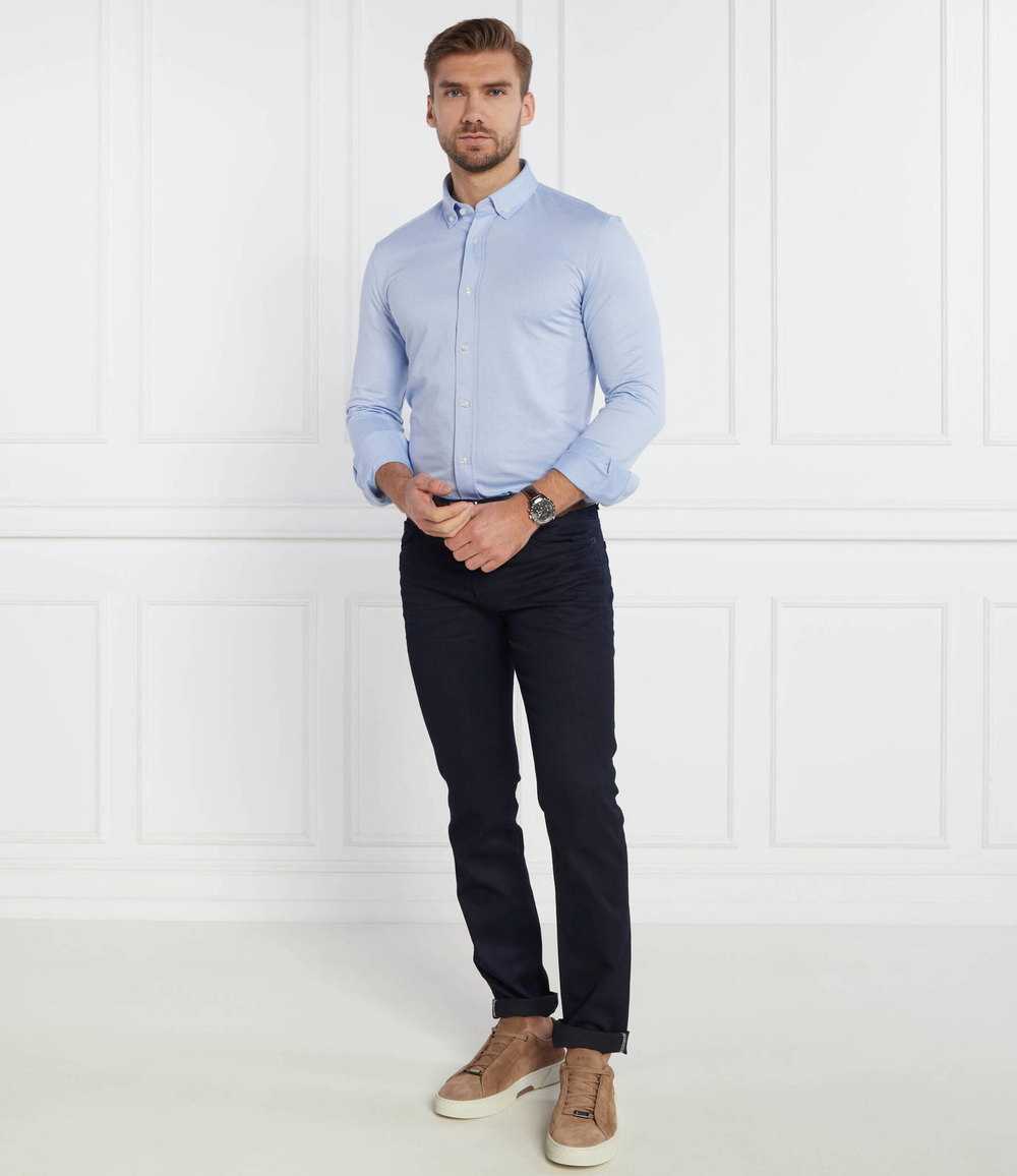 Рубашка P-HANK-BD-C1 BOSS BLACK - голубой(50490349)