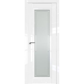 Межкомнатная дверь экошпон Profil Doors 2.101L белый люкс стекло матовое гравировка 4
