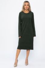 Платье трикотажное Уютный вечер (хаки) П14359-25М LT Collection