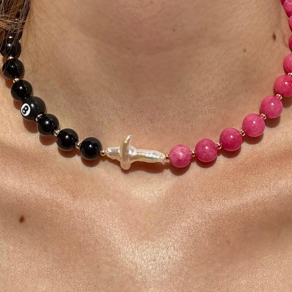 MOJNØ STUDIO Ожерелье GOD SAVE US х CANDY limited edition