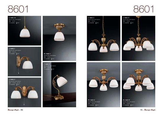 Декоративная настольная лампа Reccagni Angelo P.8601 P