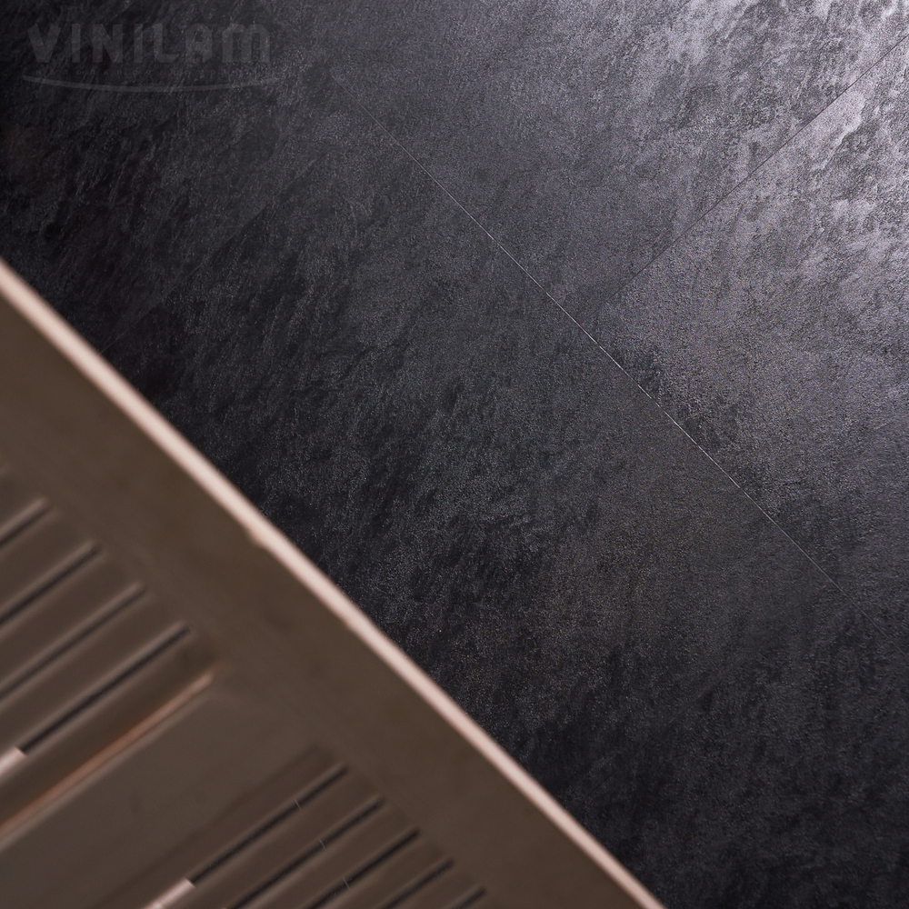 Кварцвиниловая плитка CERAMO VINILAM STON Сланцевый Черный 61607 - Магазин напольных покрытий в Екатеринбурге. MAXI ПОЛ