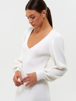 Платье ISA с декольте, белый