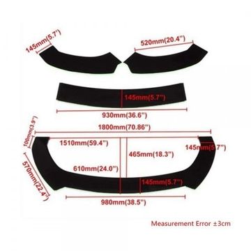 Сплиттер переднего бампера универсальный (3 детали) №7
