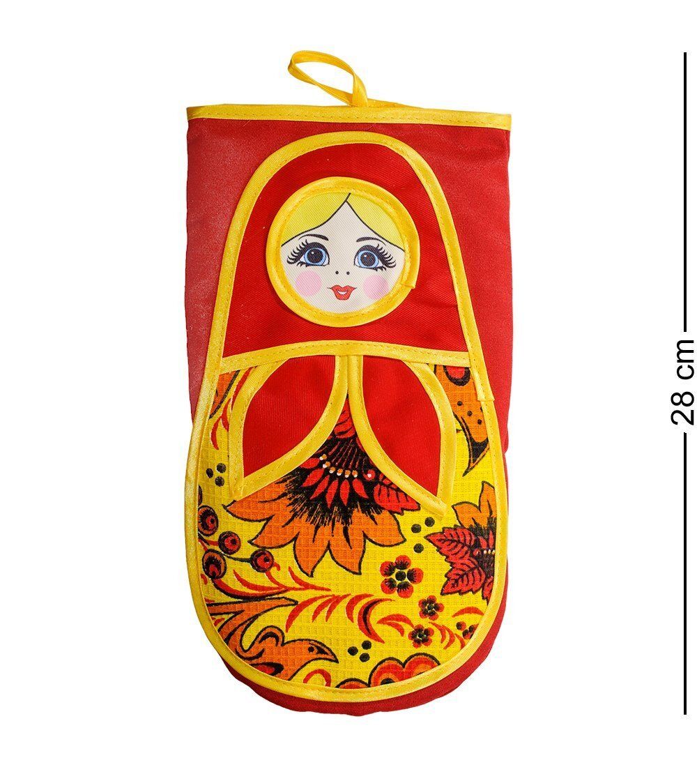 ТК-215 Прихватка-рукавичка «Матрешка» (красный) - Вариант A