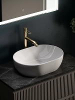 Тумба с раковиной Sancos SNOB R 80 со столешницей, Doha Soft