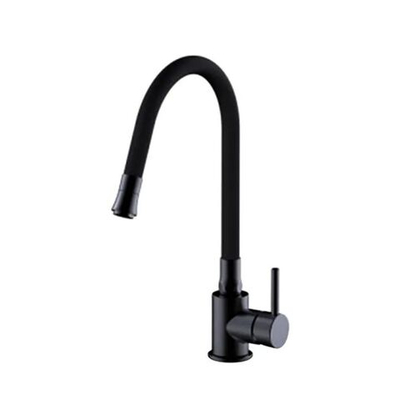 Смеситель для кухни, Frap, гибк излив, с картриджем, чер, F40994-5