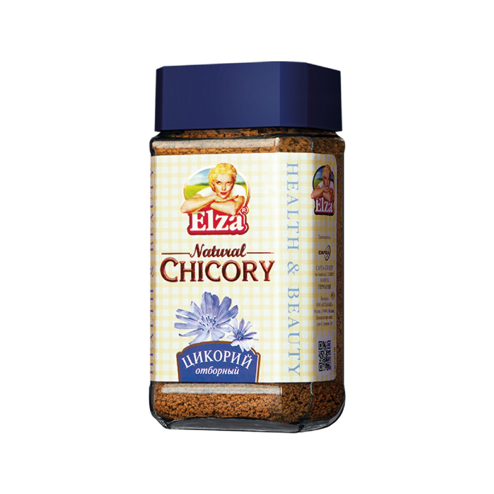 Цикорий растворимый Elza Natural chicory, 100 г, стеклянная банка