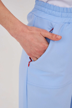 Брюки свободные медицинские женские Йошо, скайблю Old