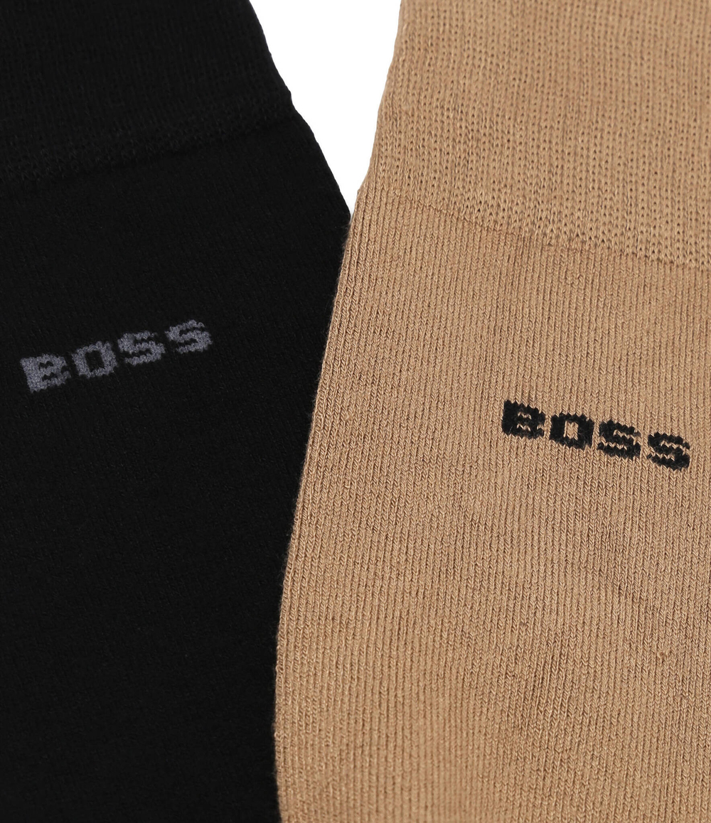 Носки 2 пары 2P RS VI Bamboo BOSS BLACK - коричневый(50491196)
