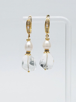 91001493 Серьги Роман с камнем - Фрея