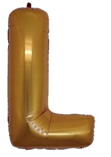 Буква "L" золото 102 см