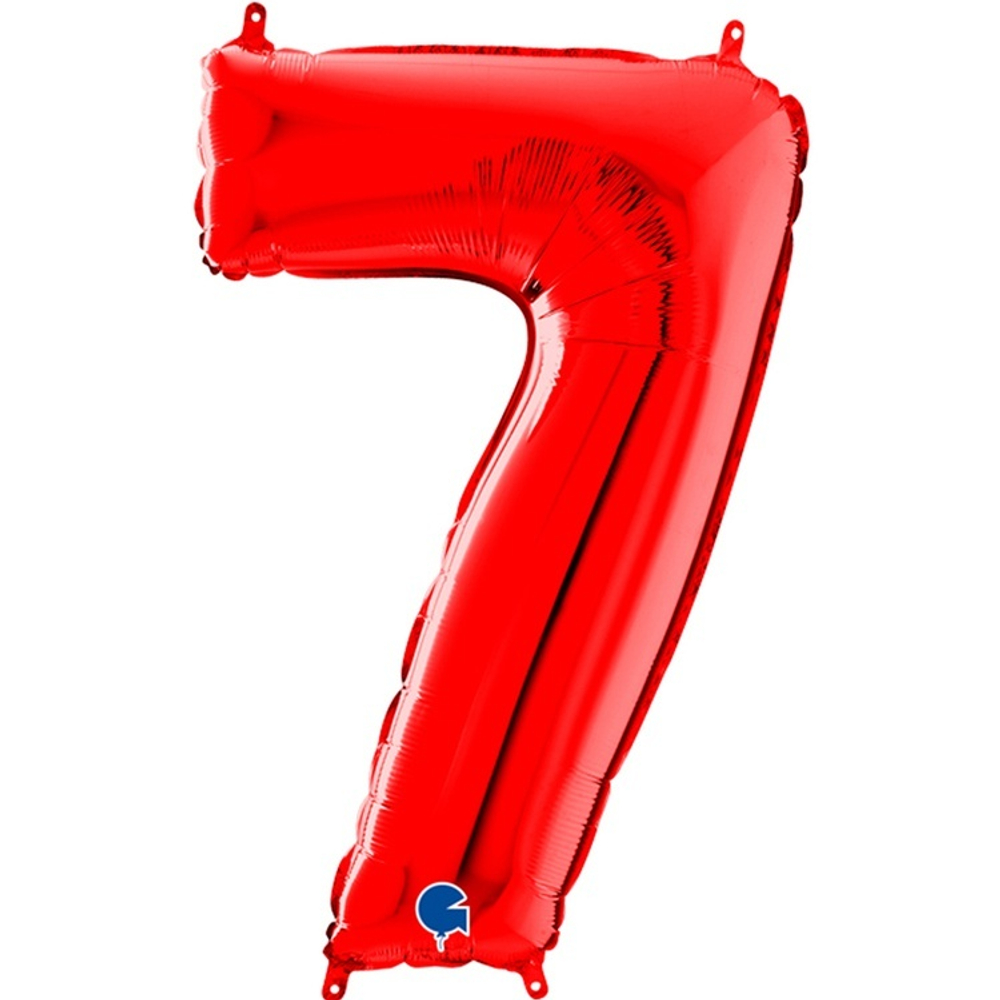 Шар ЦИФРА 7 Red 40" 102 см
