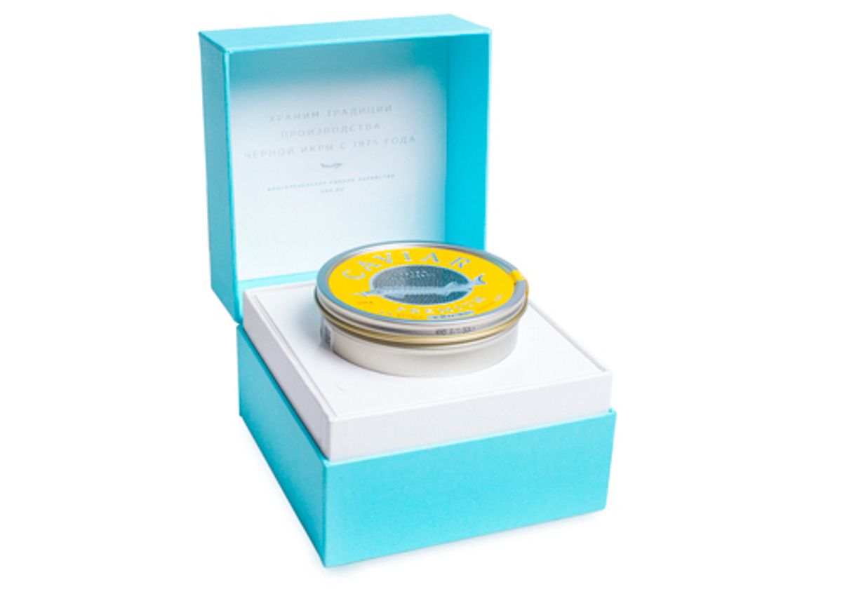 Подарочная шкатулка с черной икрой Premium, 250г