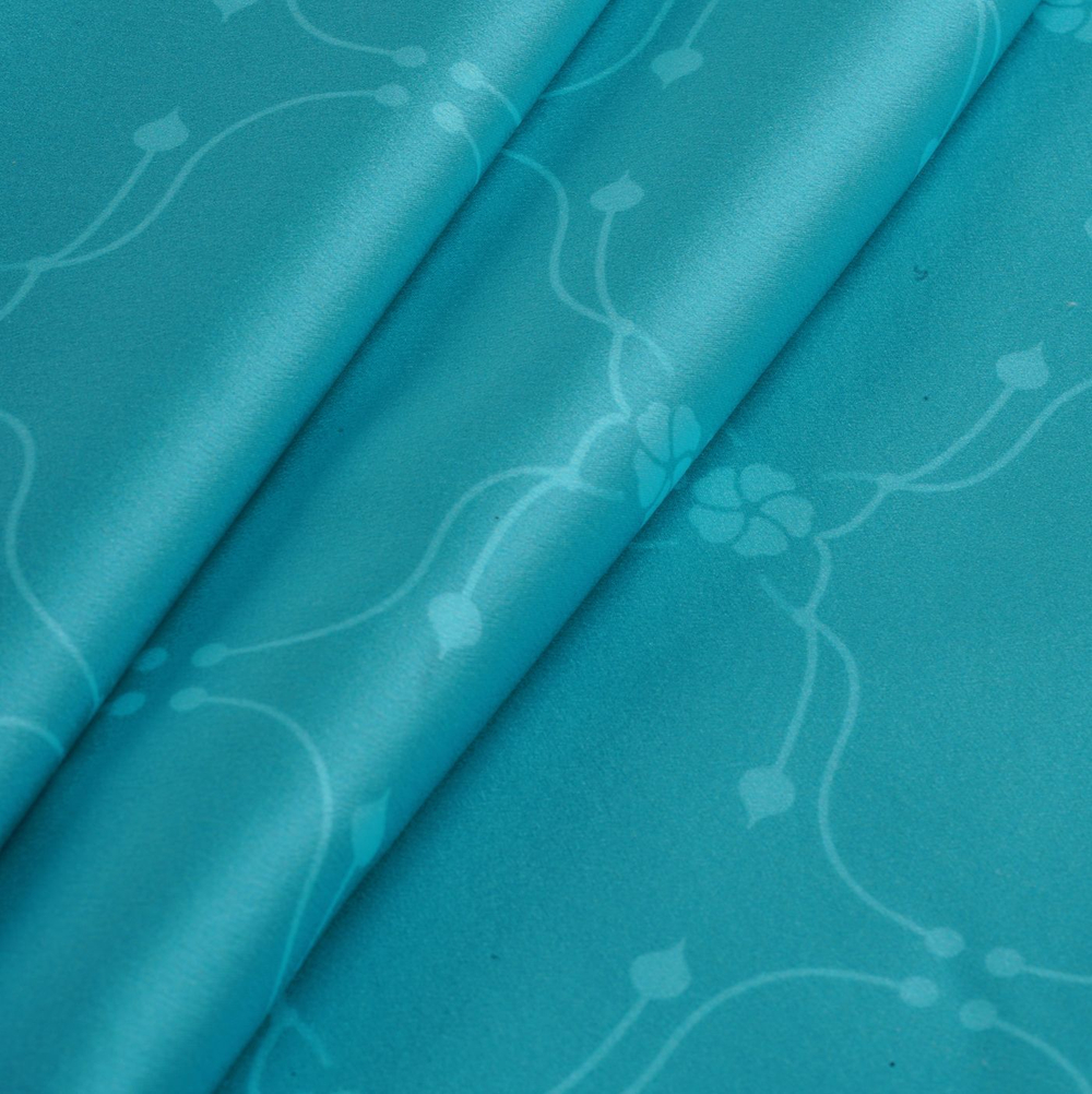 Наволочка 50x70 Mollen Узор светло-бирюзовая шелковая