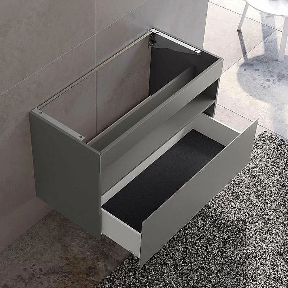 Тумба с раковиной KEUCO STAGELINE 32882290000 120 с 1 отверстием под смеситель, инокс матовый