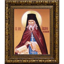 Макарий Оптинский Преподобный.  Икона на холсте.