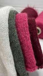 Пряжа для вязания кид мохер с мериносом на бобине (200 гр на конусе)