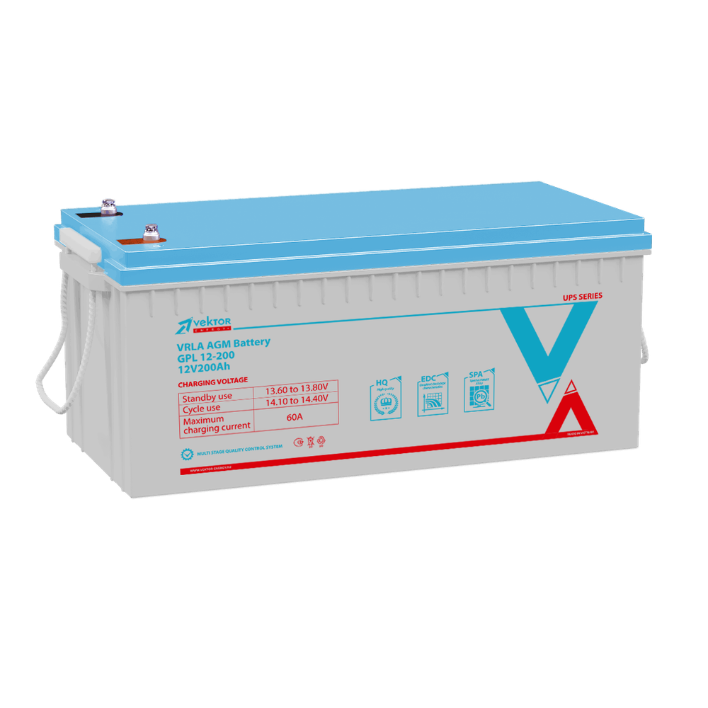 Аккумулятор  VEKTOR ENERGY GPL 12-200