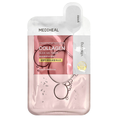 MEDIHEAL, Collagen, гель-маска телесного цвета, 1 шт., 30 г (1,05 унции)