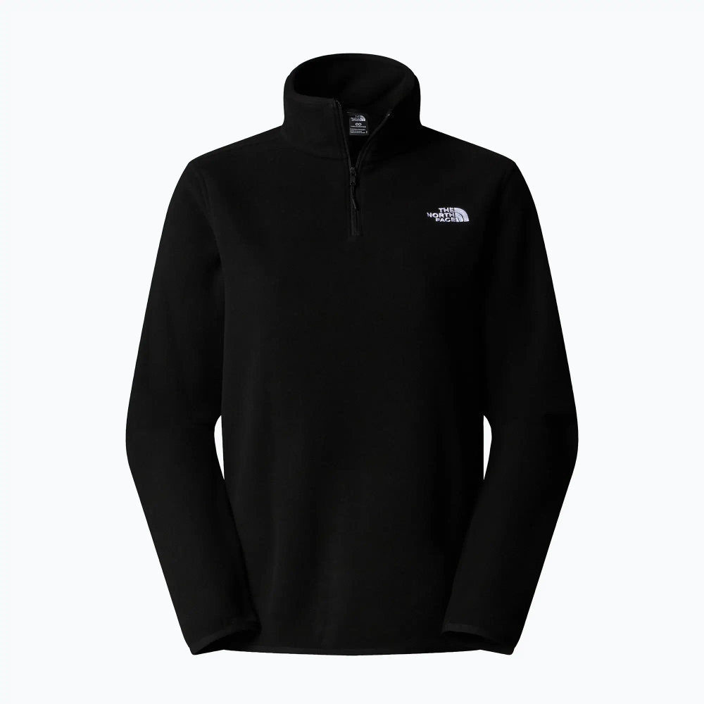 Женская флисовая толстовка The North Face Glacier Fleece 1/4 чёрная