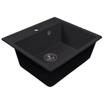 Мойка ML-GMS121 СТАНДАРТ прямоугольная, черный (308), 555*495*190мм