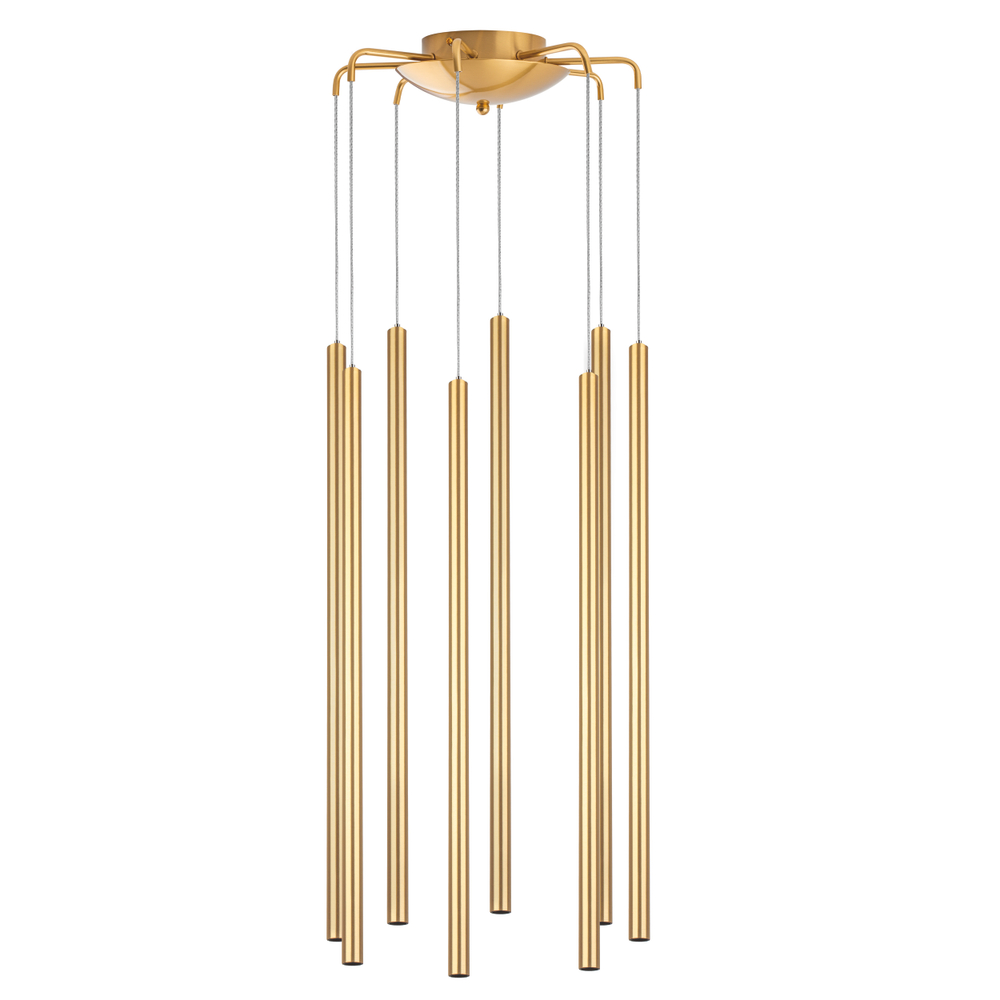 L8T747333 Люстра TUBO LED 40W 2400LM 25G ЗОЛОТО 3000K (574733+747333 (8шт)