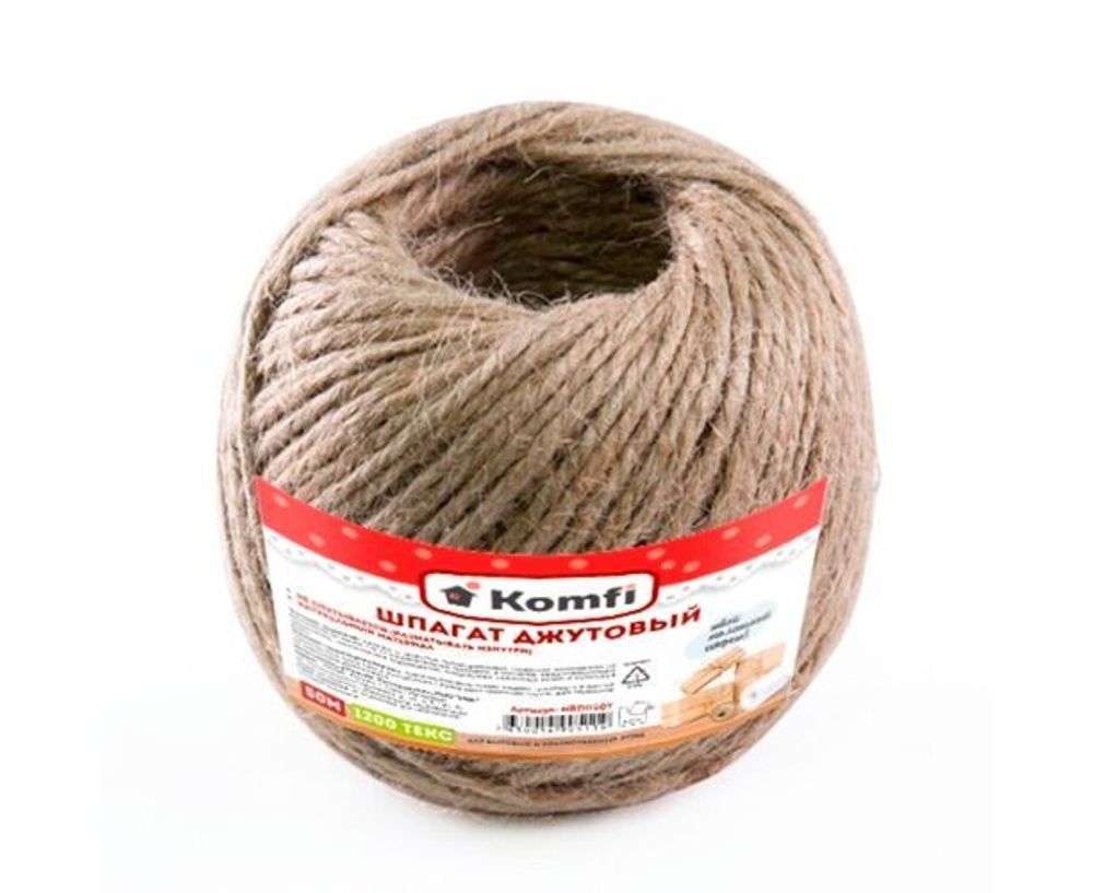 Шпагат джутовый клубочек 50 м