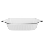 MILLIMI Соло Форма для запекания и сервировки прямоугольная, 800мл, 26,5х14х5см, фарфор