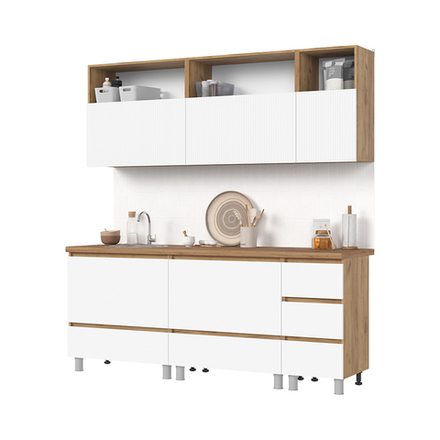 Кухня 2,0 Хелен Фасад МДФ с фрезеровкой