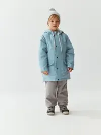 Парка демисезонная на меху "Голубой камень"