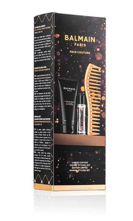 Balmain Hair Couture Лимитированный набор Limited Edition Homme Styling Set (расческа, гель, парфюм)