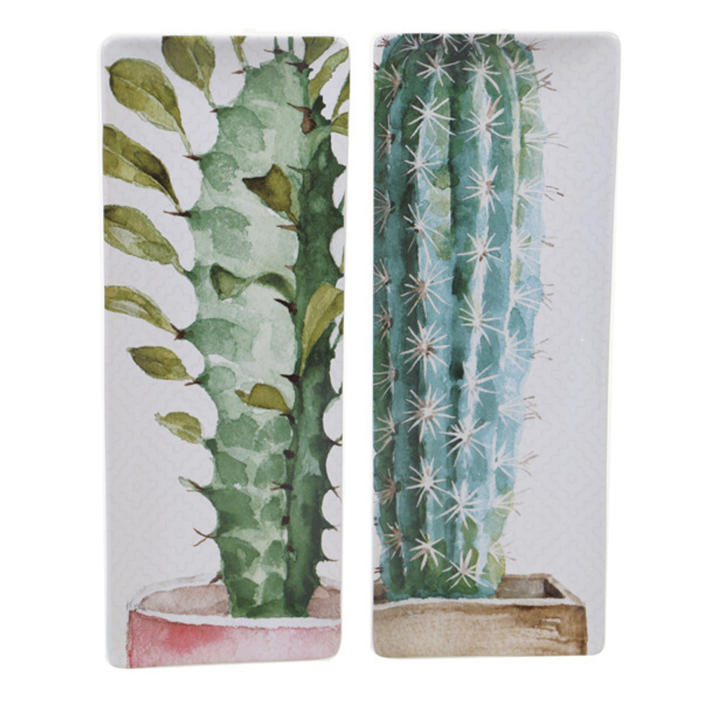 Блюдо прямоугольное Certified Int. Кактусы 40х15см в ассортименте