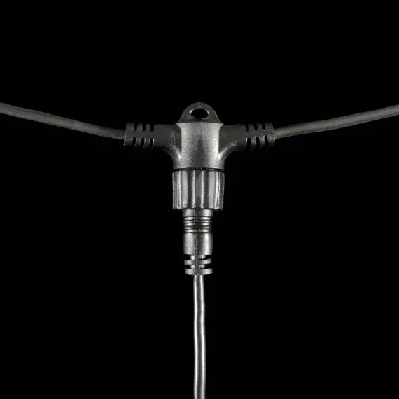 Гирлянда Тающие сосульки 5*0.3 м., 24V., 240 теплых белых LED ламп, коннектор, черный ПВХ, LTC (CCL240-10-1WW)