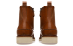 BALLY Nokor Short Mid Calf Combat Boots Men"s Brown