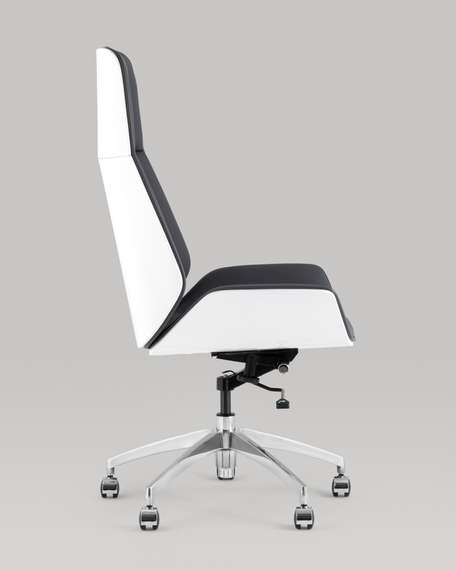 Кресло руководителя Crown серо-голубое