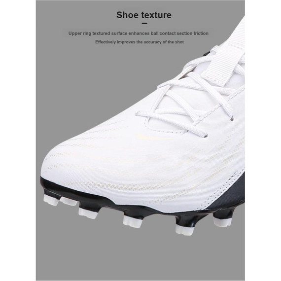 НАЙК-младший. Академия Phantom GX 2 Детские бутбольные бутсы Низки Белый Черный Юнисекс