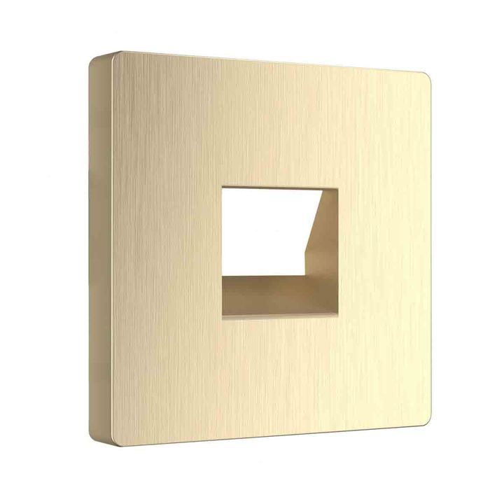 Накладка для телефонной розетки Werkel RJ-11 (шампань рифленый) W1192010 4690389160707