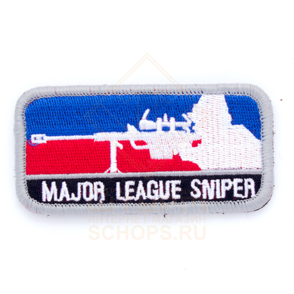 Патч ТВФ вышивка Major league sniper, Blue