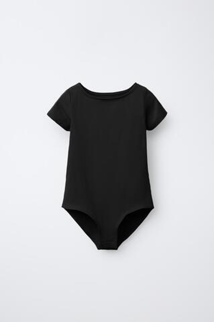 ZARA БОДИ ИЗ ПОЛИАМИДА, ЧЕРНЫЙ