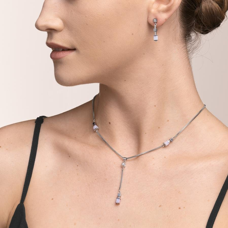 Колье Coeur de Lion Light Blue 5055/10-0720 цвет голубой