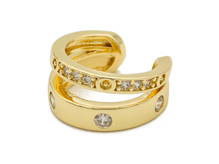 Кафф двойной со стразами