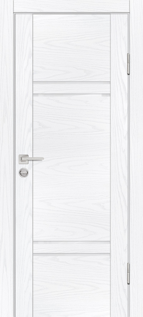 Дверь PSM-5 / Цвет Дуб скай белый / белоснежный лакобель / Двери PROFILO PORTE