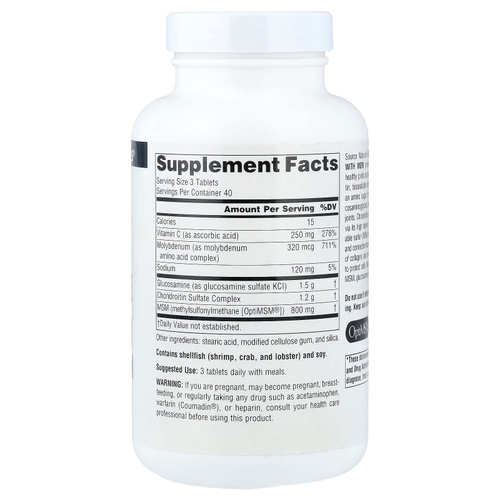 Source Naturals, комплекс с глюкозамином, хондроитином и МСМ, 120 таблеток