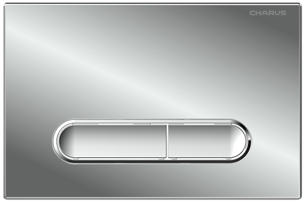 Клавиша для инсталляции CHARUS Magnus FP.340.21.01, хром глянцевый с хромированной окантовкой клавиш