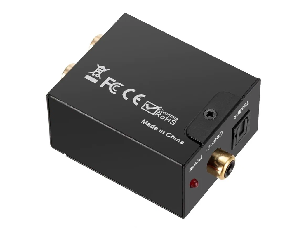 Переходник Optika (Toslink IN) x RCA R/L (Output) RoHS