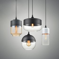 Подвесной светильник NORD A D18 Black/Amber