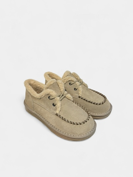 Лоферы с мехом